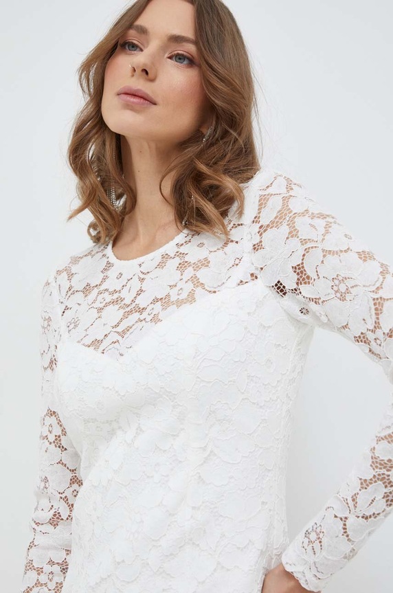 Bardot sukienka BREELAN beżowy 59148DB.WHITE