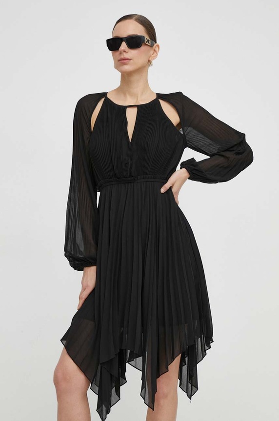 Twinset sukienka rozkloszowany czarny 241TP2461