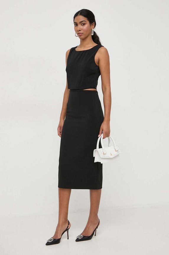 Patrizia Pepe sukienka czarny 8A1249.A6F5