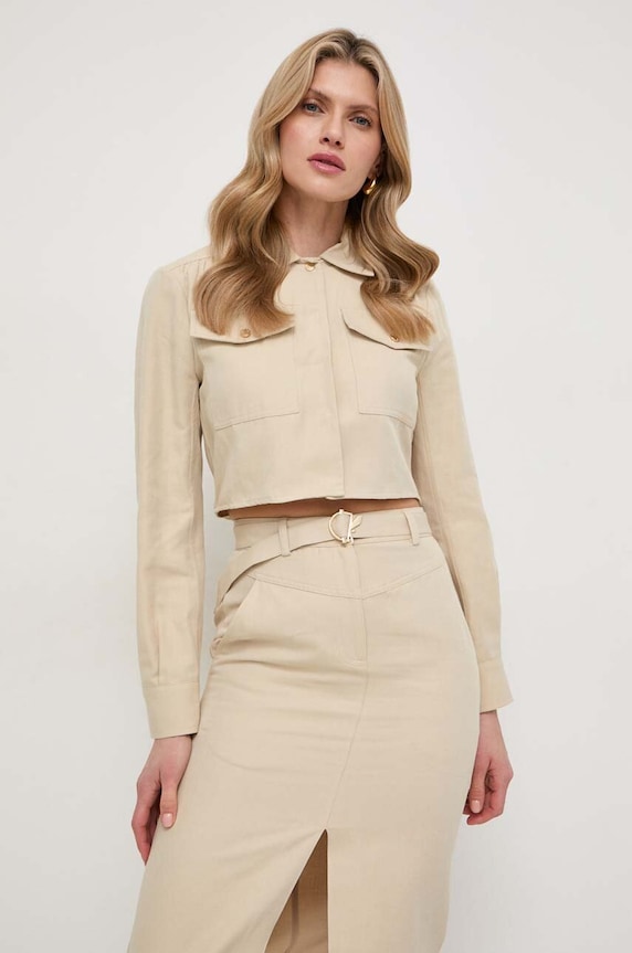 Patrizia Pepe ruha vászonkeverékből 8A1251.A372 bézs AA00