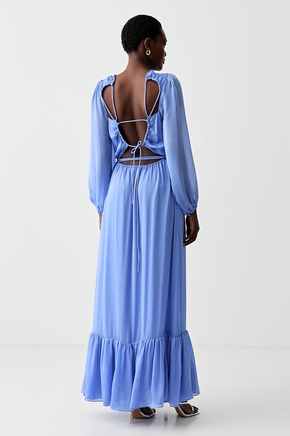 Дрехи Копринена рокля Luisa Spagnoli RUNWAY COLLECTION 541114 син
