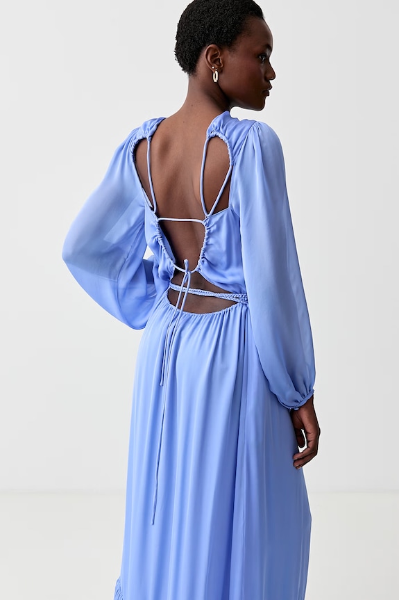 Копринена рокля Luisa Spagnoli RUNWAY COLLECTION син 541114