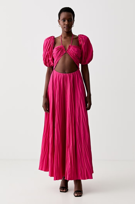 Luisa Spagnoli rochie RUNWAY COLLECTION maxi roz 541115