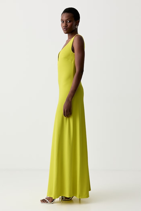 Luisa Spagnoli sukienka RUNWAY COLLECTION 541117 żółty AA00