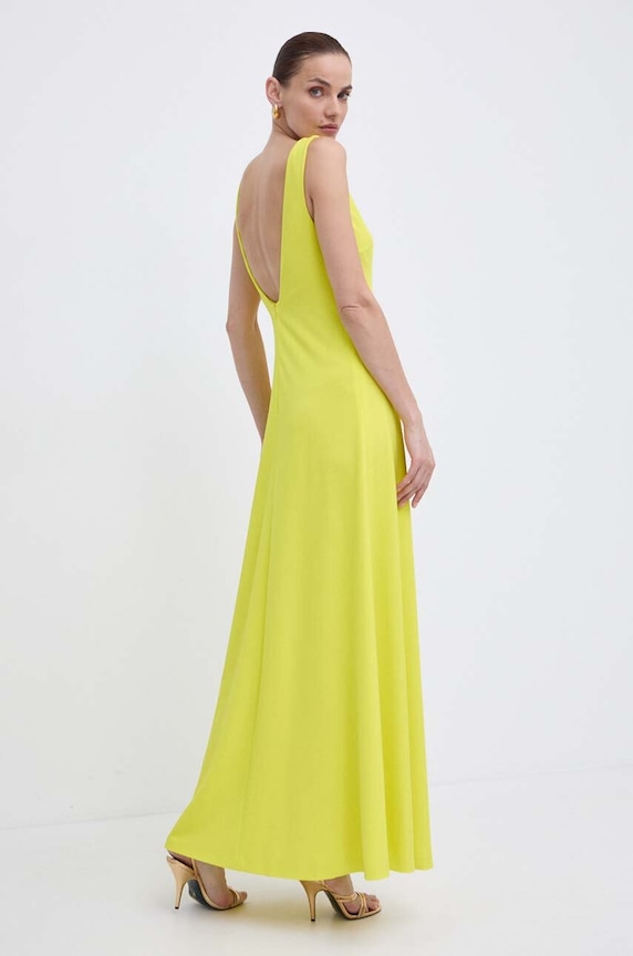 Luisa Spagnoli sukienka RUNWAY COLLECTION 541117 żółty AA00