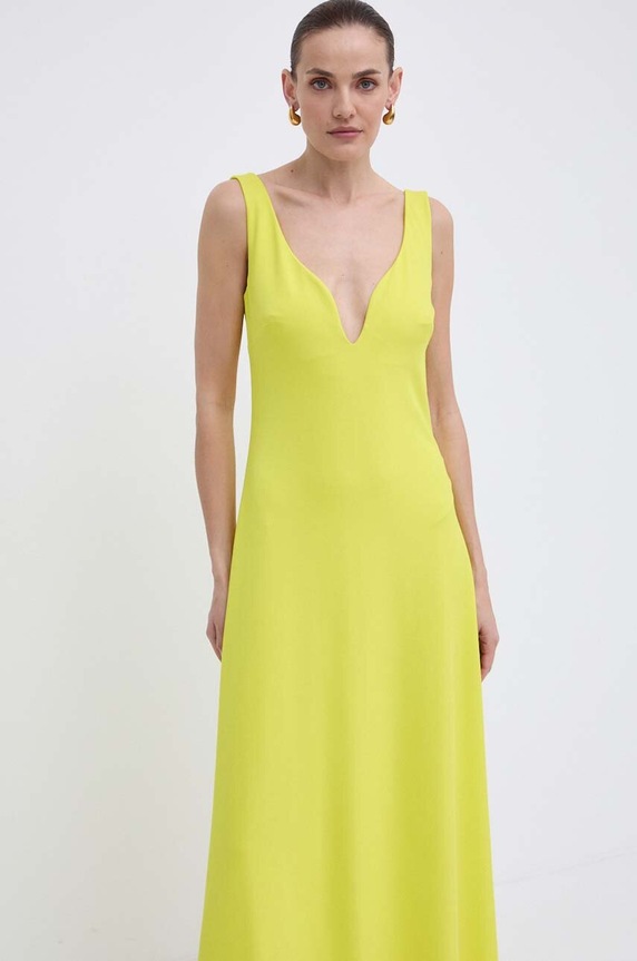 Luisa Spagnoli sukienka RUNWAY COLLECTION żółty 541117