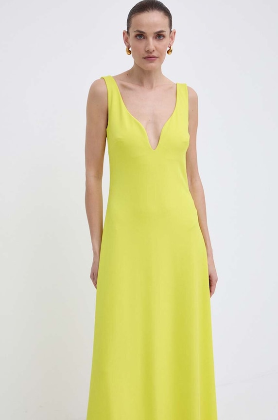 Luisa Spagnoli sukienka RUNWAY COLLECTION żółty 541117