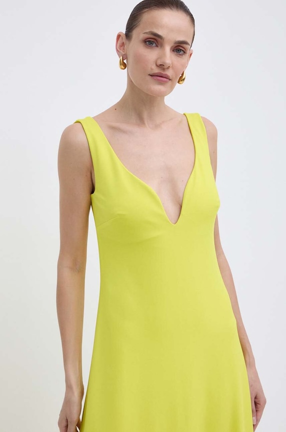 Luisa Spagnoli sukienka RUNWAY COLLECTION 541117 żółty