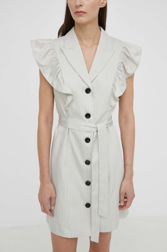Šaty Bruuns Bazaar PinBBMikala dress mini šedá BBW3831
