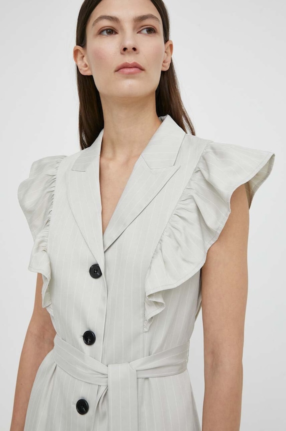 Šaty Bruuns Bazaar PinBBMikala dress BBW3831 šedá