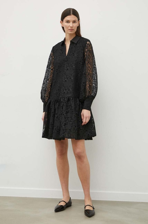 Bruuns Bazaar sukienka AmbrosiaBBAvril dress czarny BBW3835