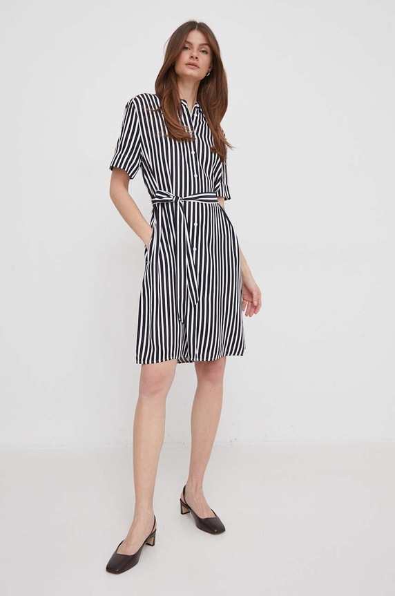 Šaty Tommy Hilfiger WW0WW41613 námořnická modř SS24