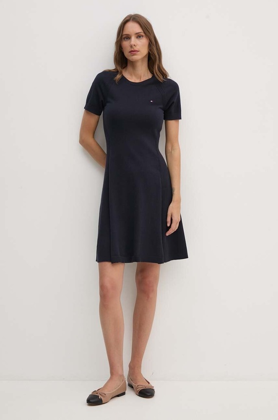 Tommy Hilfiger sukienka WW0WW42461 granatowy AW24