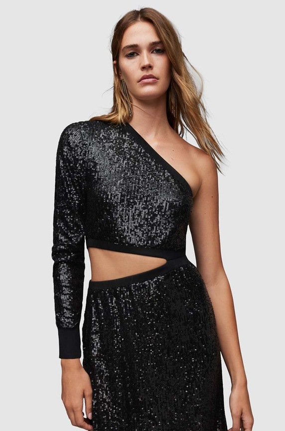 Odzież AllSaints sukienka Daisy WD270Z czarny