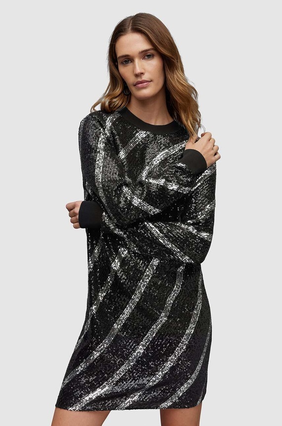 Šaty AllSaints Juela WD275Z černá SS24
