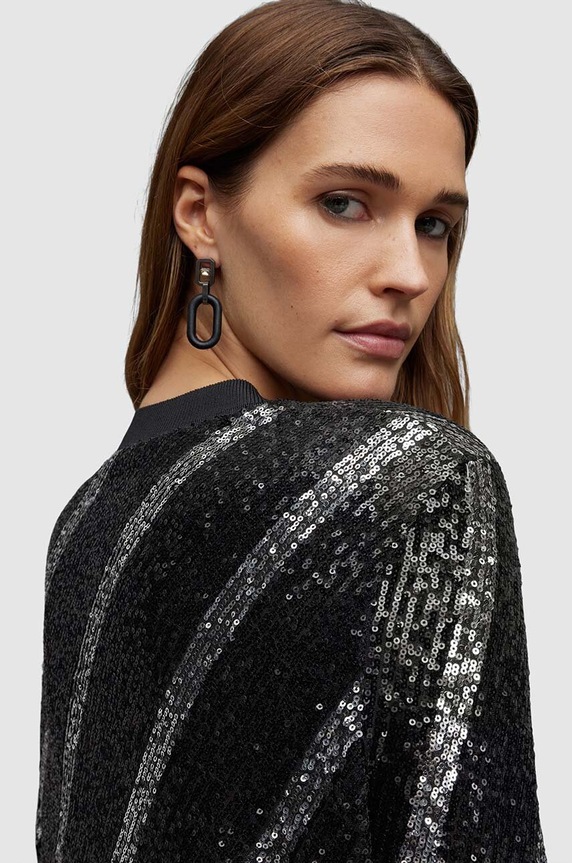 Šaty AllSaints Juela černá WD275Z