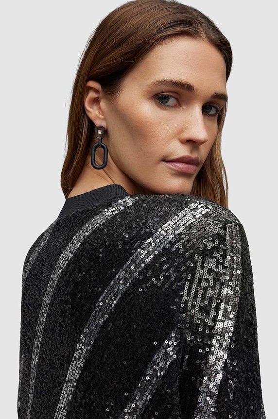 Šaty AllSaints Juela černá WD275Z