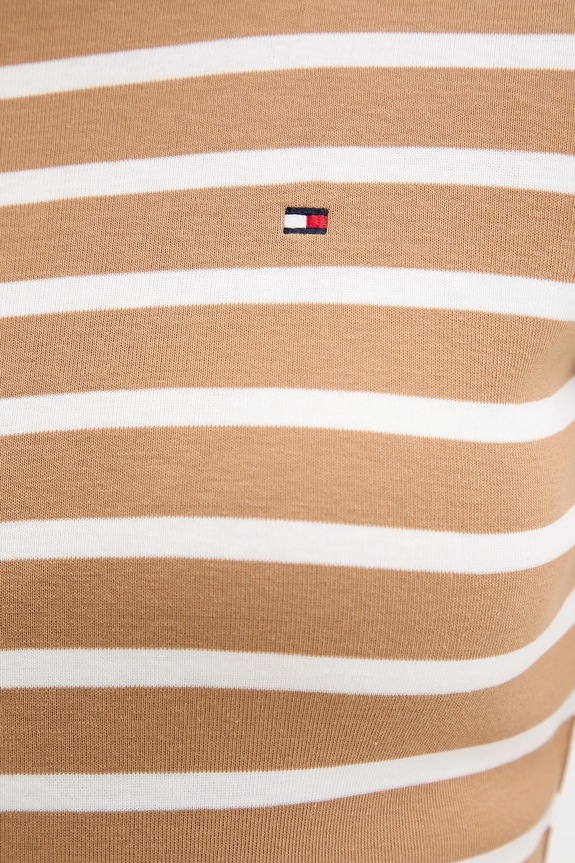 Bavlnené šaty Tommy Hilfiger WW0WW42721 béžová