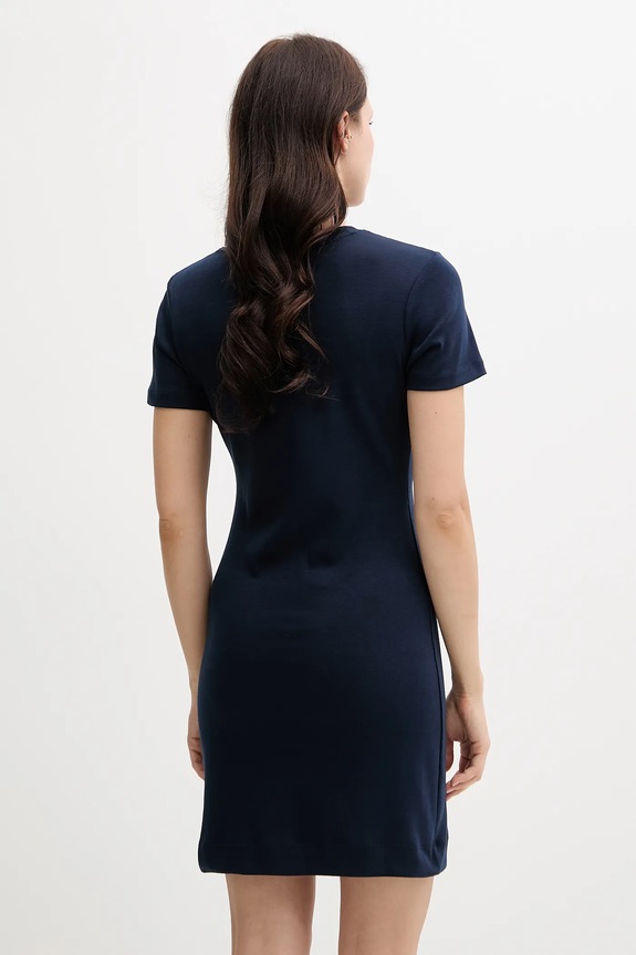 Odzież Tommy Hilfiger sukienka bawełniana WW0WW42721 niebieski