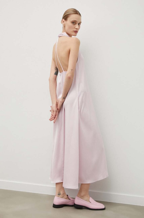 Samsoe Samsoe dress plain pink F10000036