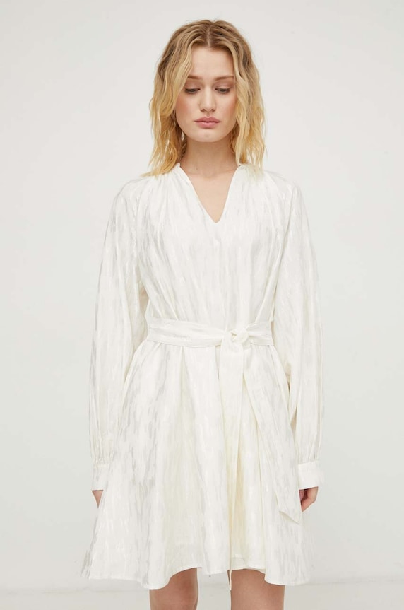 Samsoe Samsoe rochie mini bej F24100117