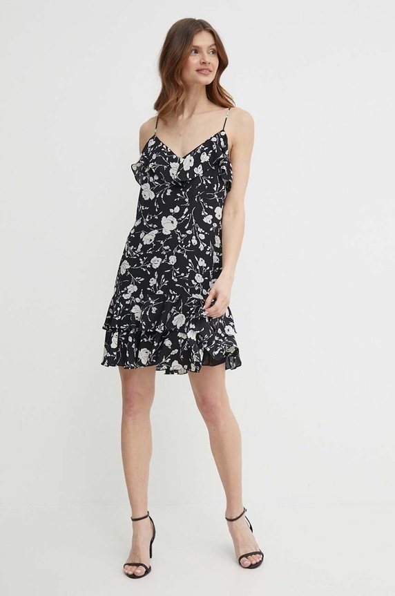Šaty Lauren Ralph Lauren kvetinový čierna 200933375