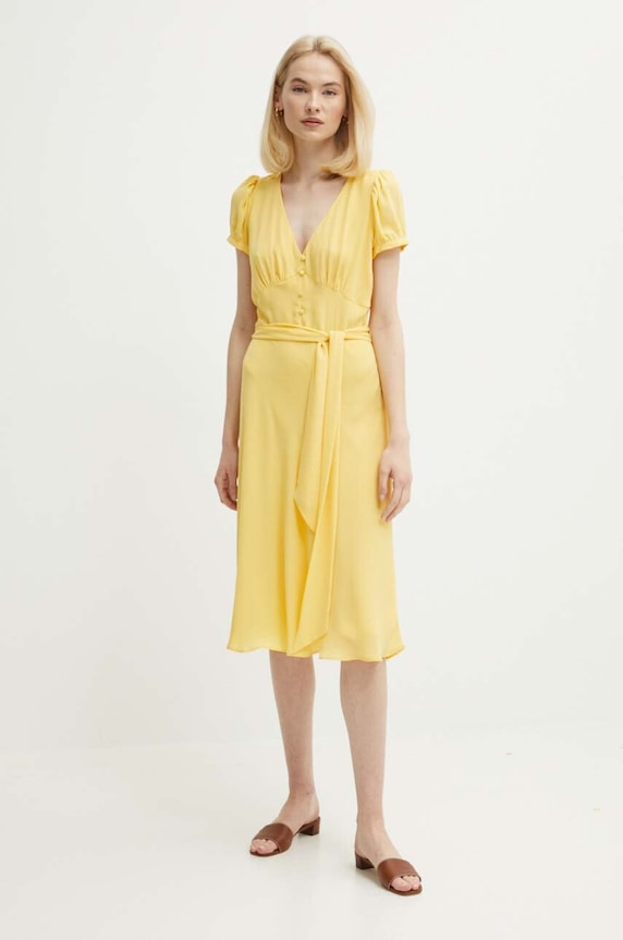 Ρούχα Φόρεμα Lauren Ralph Lauren 200933403 κίτρινο