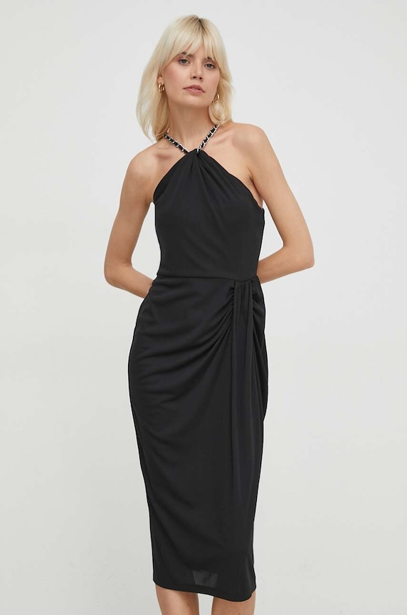 Lauren Ralph Lauren sukienka z elastanem czarny 250933432