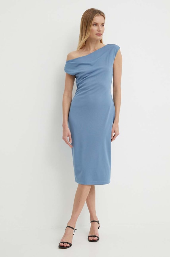 Lauren Ralph Lauren sukienka 250933454 niebieski SS24