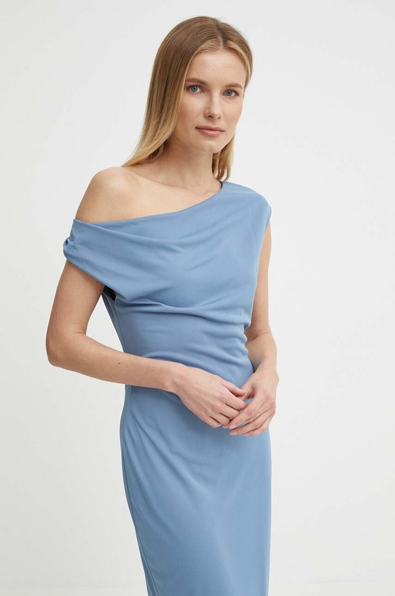Odzież Lauren Ralph Lauren sukienka 250933454 niebieski