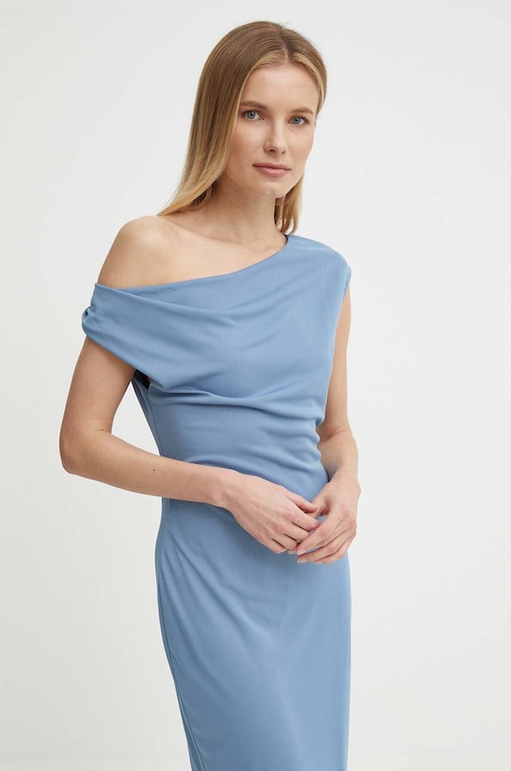 Odzież Lauren Ralph Lauren sukienka 250933454 niebieski