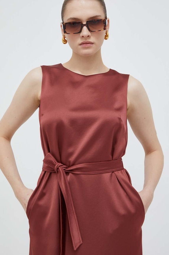 Weekend Max Mara sukienka czerwony 2415221021600
