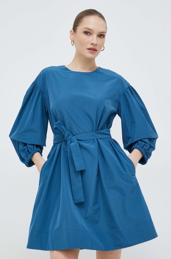 Šaty Weekend Max Mara látka modrá 2415221061600