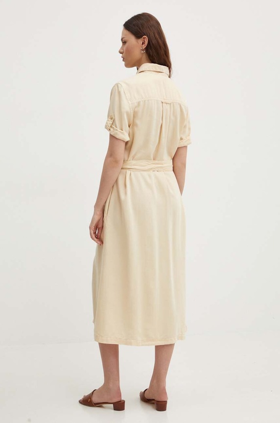 Îmbrăcăminte Pepe Jeans rochie EVELINDA PL953482 bej