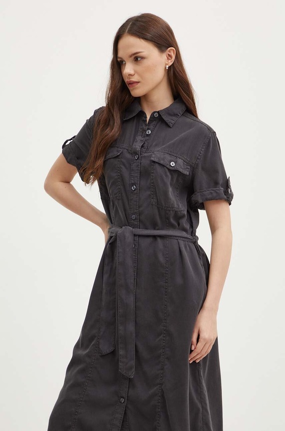 Šaty Pepe Jeans EVELINDA PL953482 šedá SS24