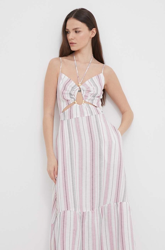 Ľanové šaty Pepe Jeans DIANA PL953496 viacfarebná SS24