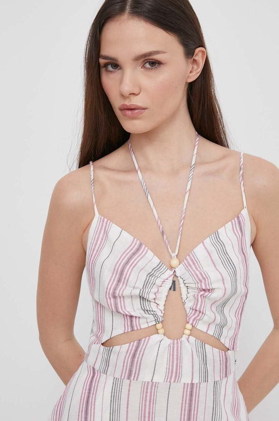 Ľanové šaty Pepe Jeans DIANA viacfarebná PL953496
