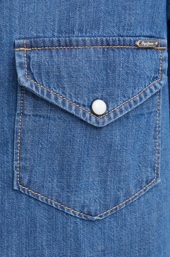 Rifľové šaty Pepe Jeans MAYA PL953509DP5 modrá