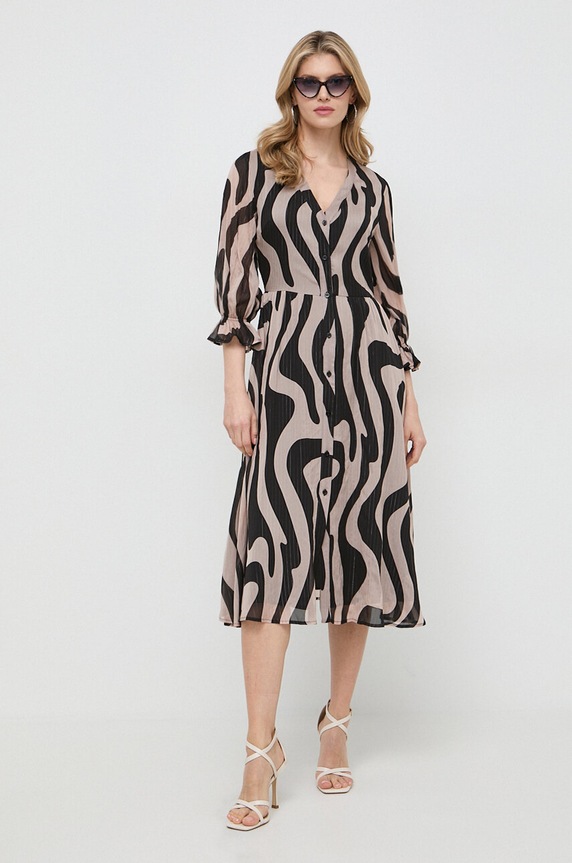 Liu Jo rochie midi bej WA4046.T3765