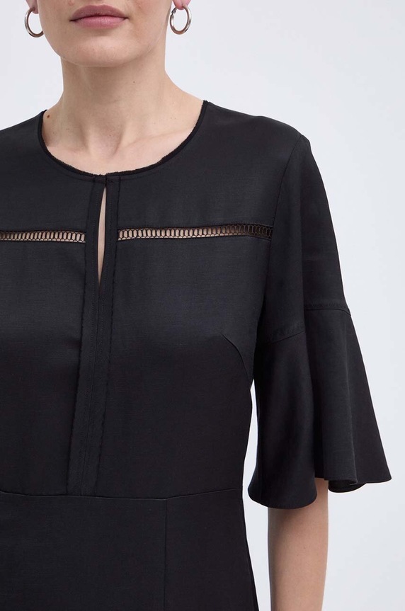 BOSS rochie din amestec de in 50512807