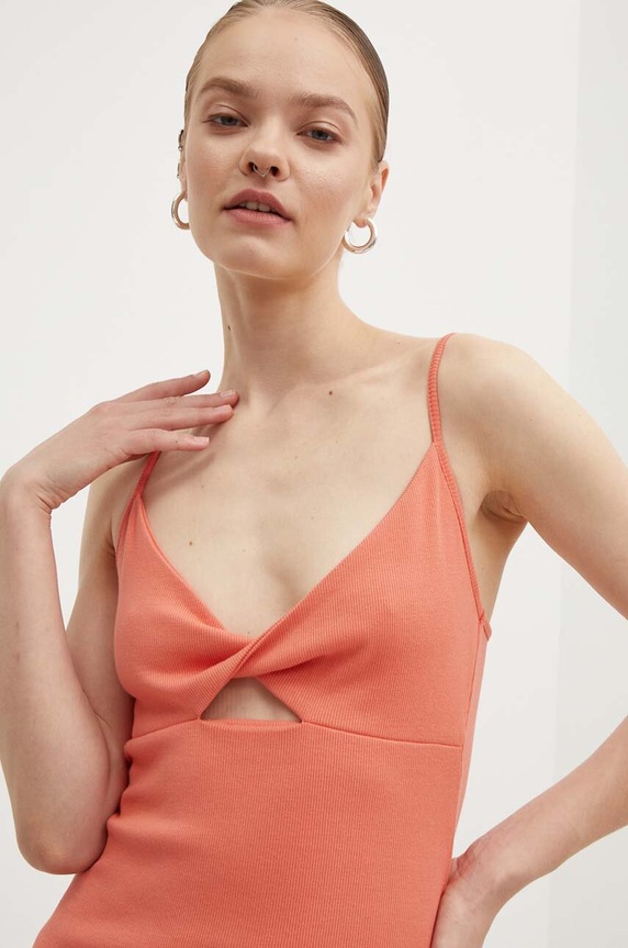 Φόρεμα Roxy Wavey Lady πορτοκαλί ERJKD03469