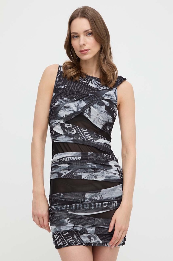 Versace Jeans Couture ruha 76HAO974.JS288 fekete SS24