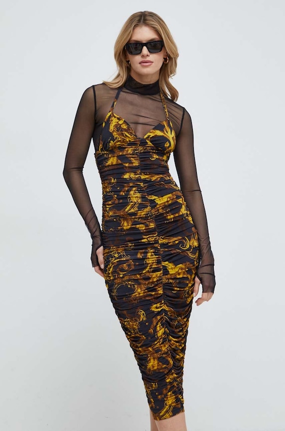 Φόρεμα Versace Jeans Couture 76HAO9D8.JS291 μαύρο SS24