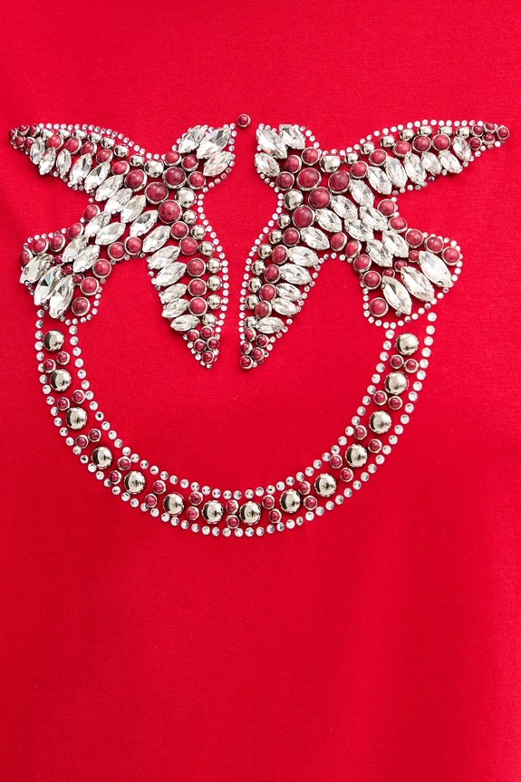 Βαμβακερό φόρεμα Pinko Answear Exclusive 103933.A1R7 κόκκινο