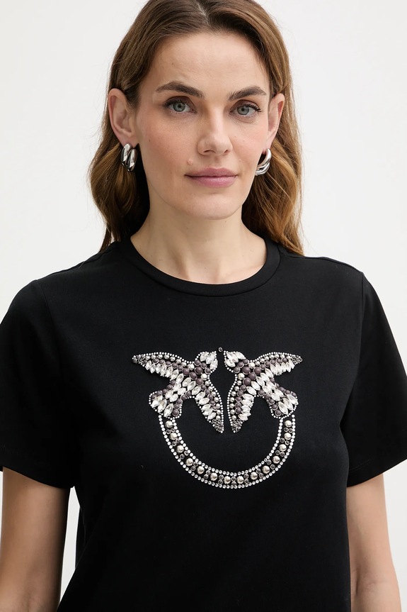 Βαμβακερό φόρεμα Pinko Answear Exclusive μαύρο 103933.A1R7