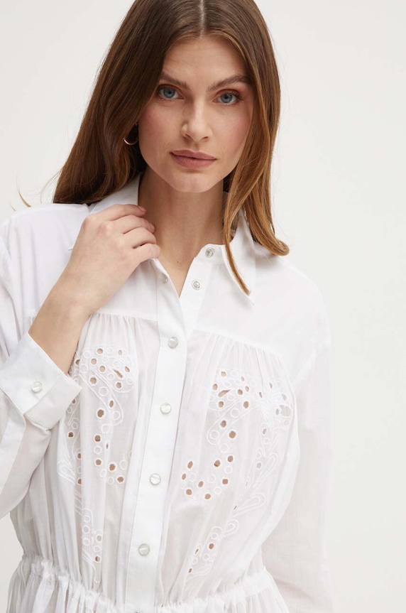 Pinko sukienka bawełniana 103728.A1XP biały SS24