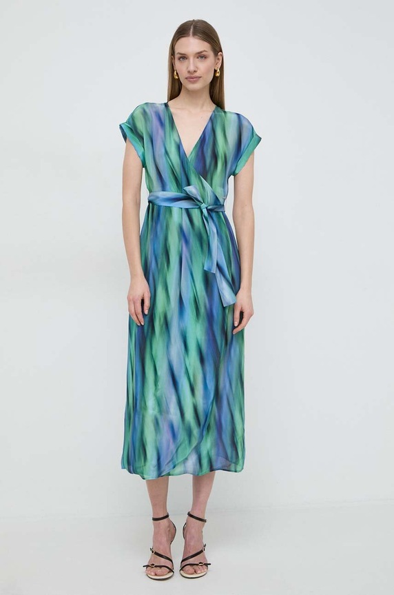 Armani Exchange rochie midi albastru 3DYA16.YN7QZ