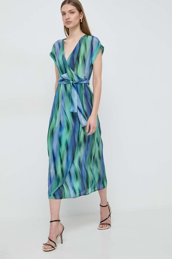 Armani Exchange rochie 3DYA16.YN7QZ albastru SS24