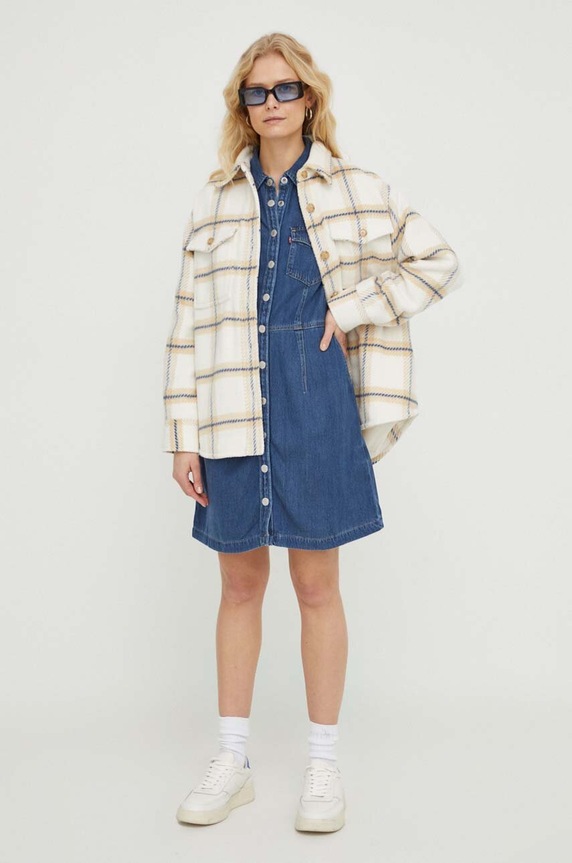 Дънкова рокля Levi's A7565 син SS24