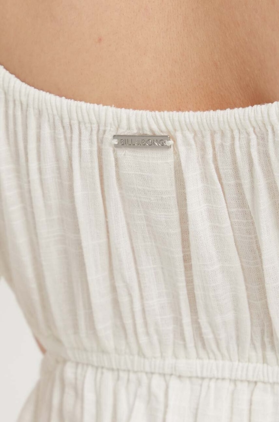 Βαμβακερό φόρεμα Billabong ABJWD00678 μπεζ